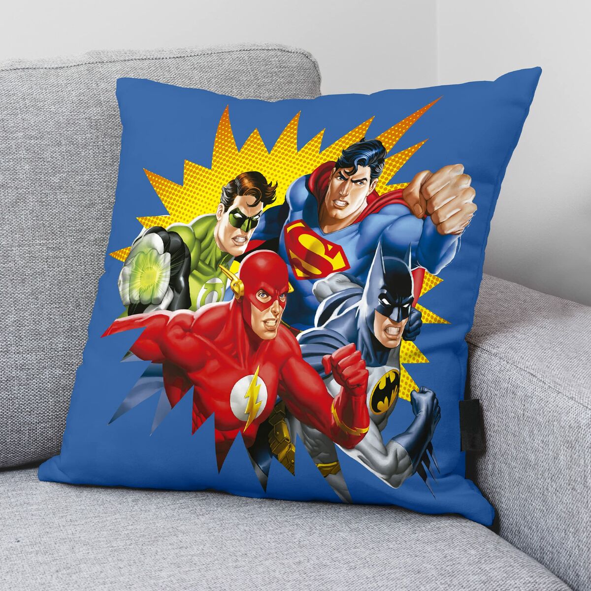 Fodera per cuscino Justice League Azzurro 45 x 45 cm