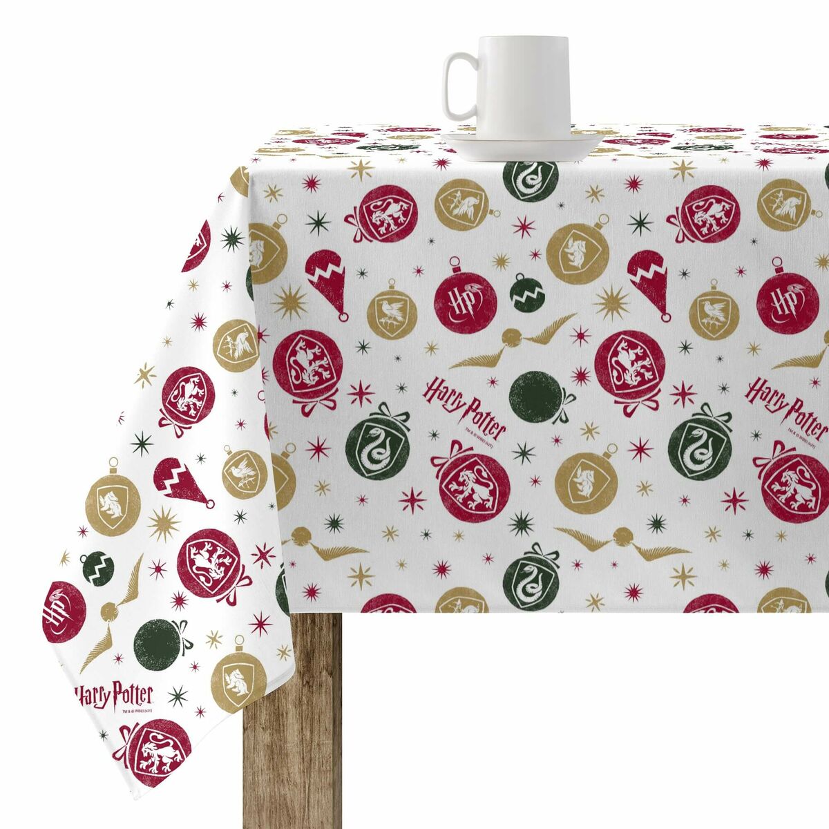 Tovaglia in resina antimacchia Mauré Christmas 140 x 140 cm