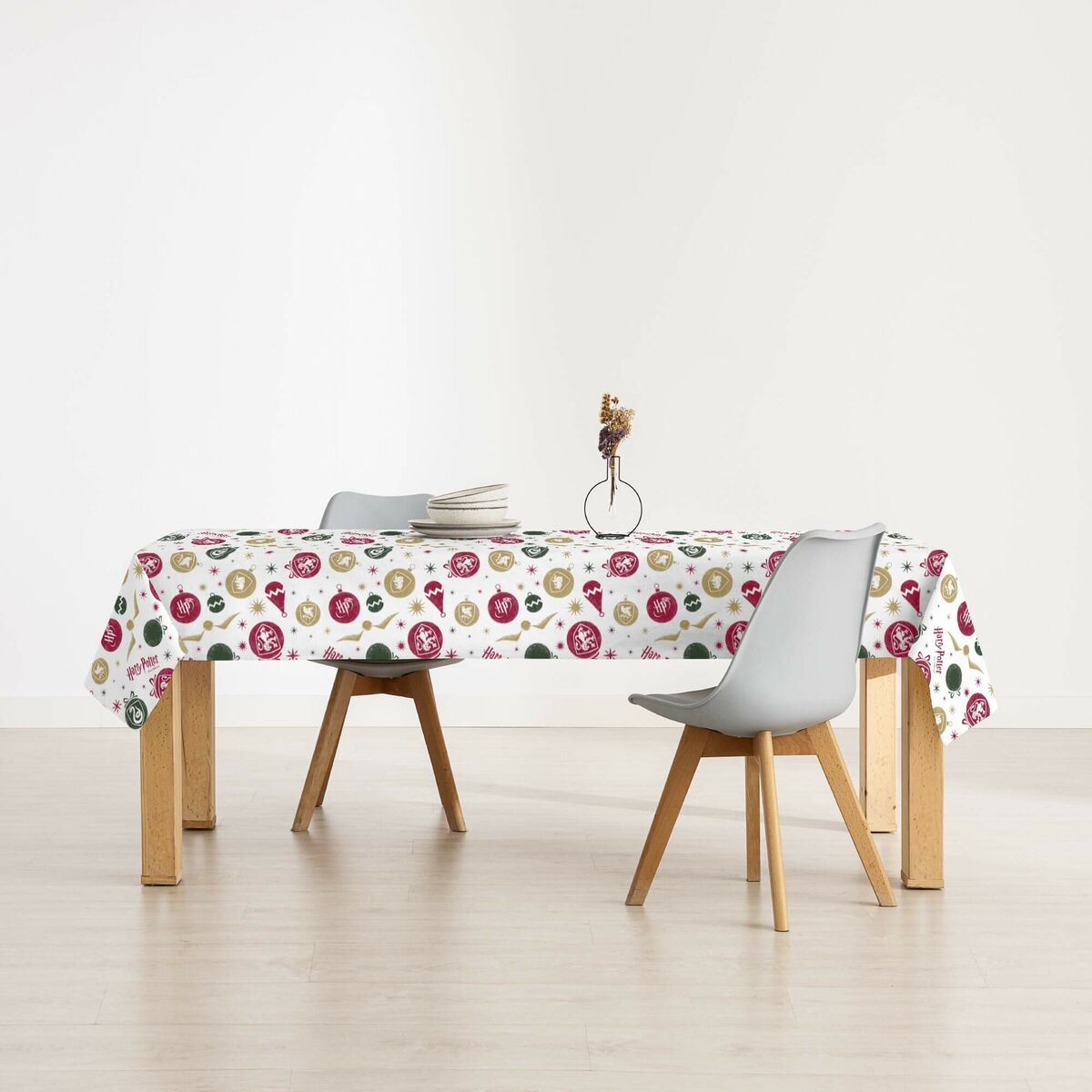 Tovaglia in resina antimacchia Mauré Christmas 140 x 140 cm