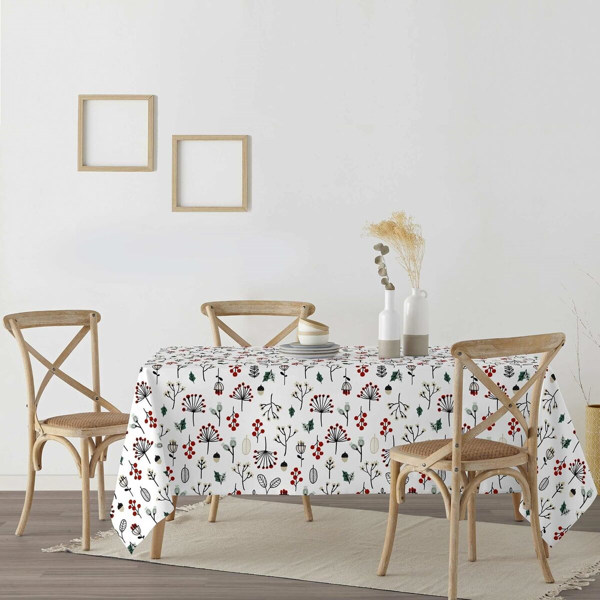 Tovaglia in resina antimacchia Mauré Merry Christmas 300 x 140 cm