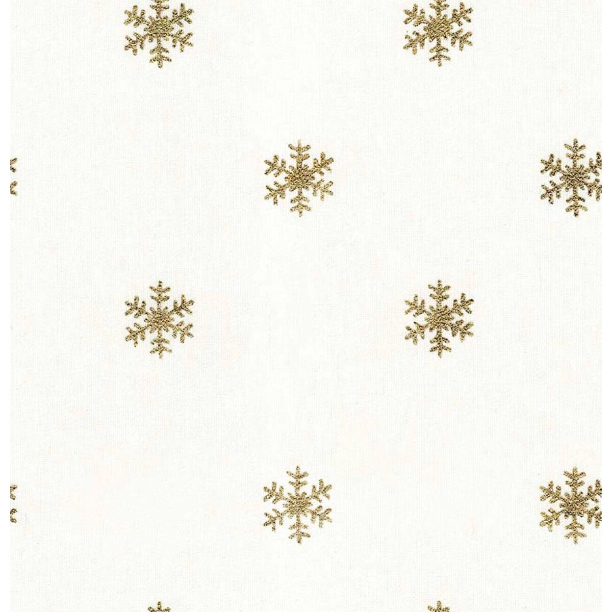 Tovaglia in resina antimacchia Mauré Snowflakes Gold 140 x 140 cm