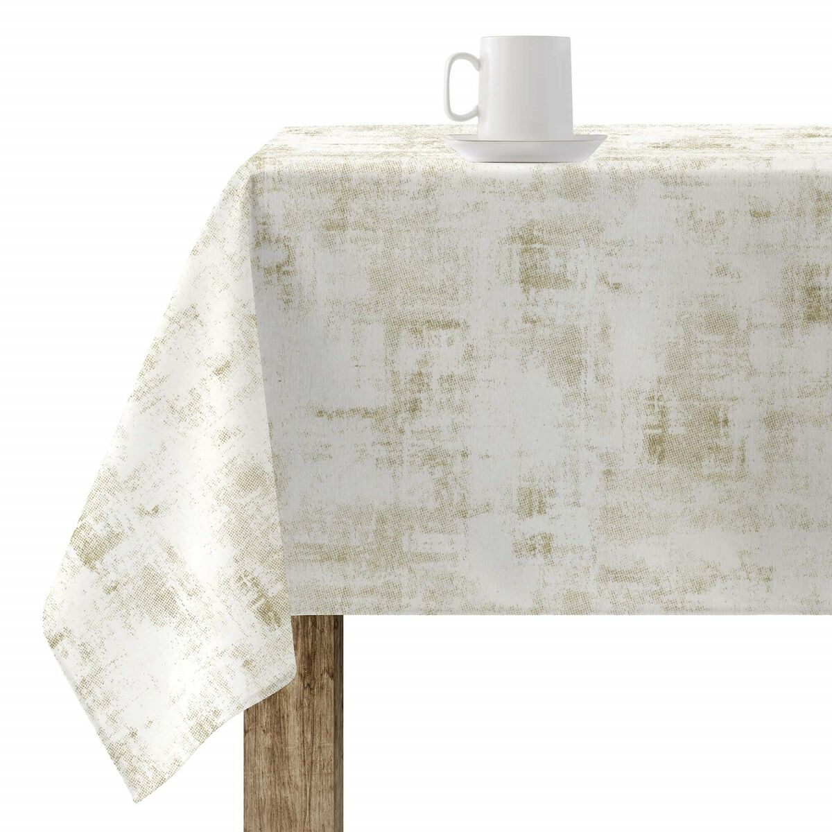 Tovaglia in resina antimacchia Muaré Texture Gold 200 x 140 cm