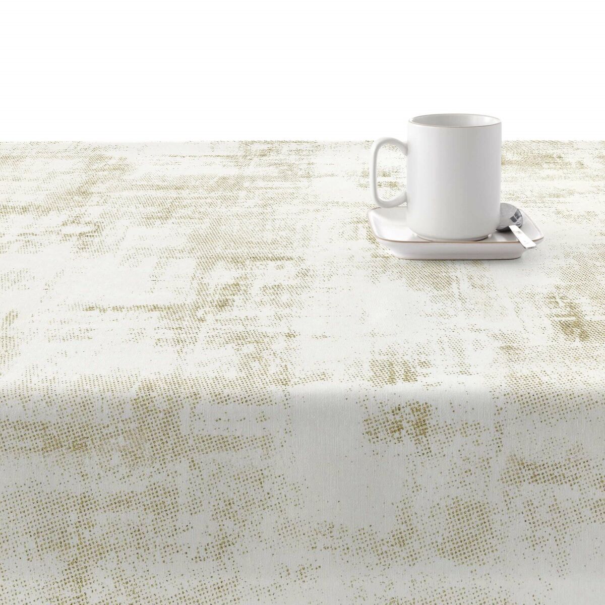 Tovaglia in resina antimacchia Muaré Texture Gold 200 x 140 cm