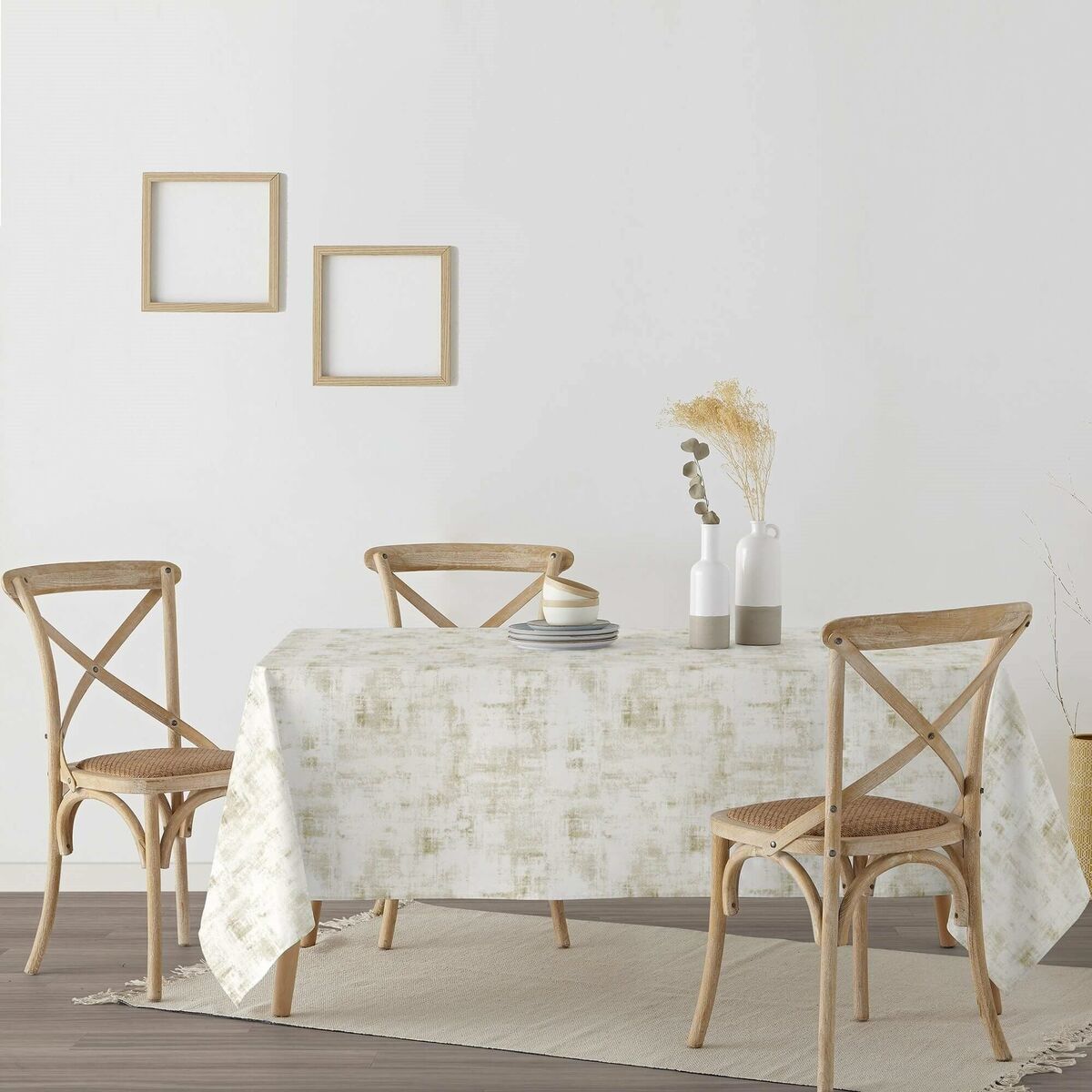 Tovaglia in resina antimacchia Muaré Texture Gold 200 x 140 cm