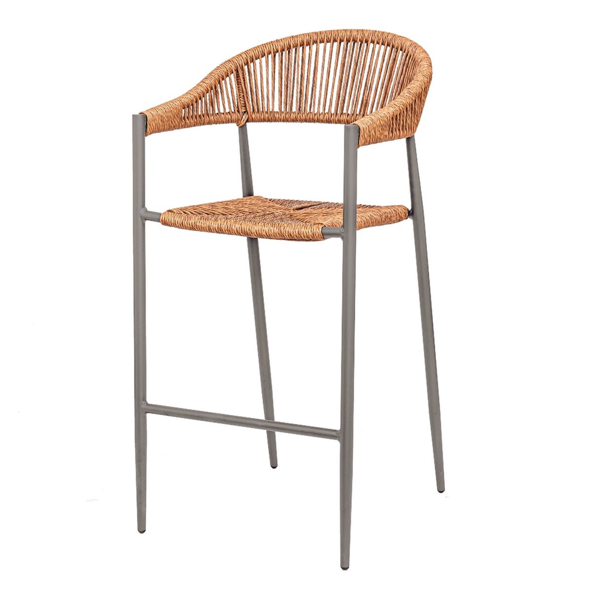 Sgabello Neska Bianco Sintetico Alluminio 56 x 56,5 x 112 cm