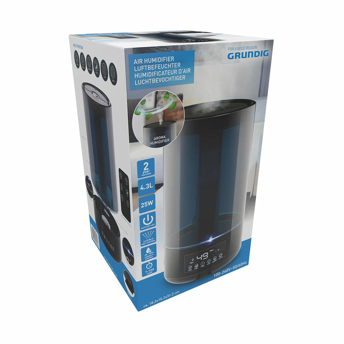 Umidificatore Grundig Nero 25 W 4,3 L