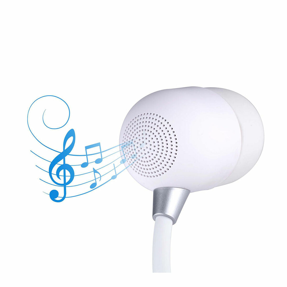 Lampada LED con Altoparlante e Caricabatterie Senza Fili Grundig Bianco Ø 12 x 26 cm Plastica 3 in 1