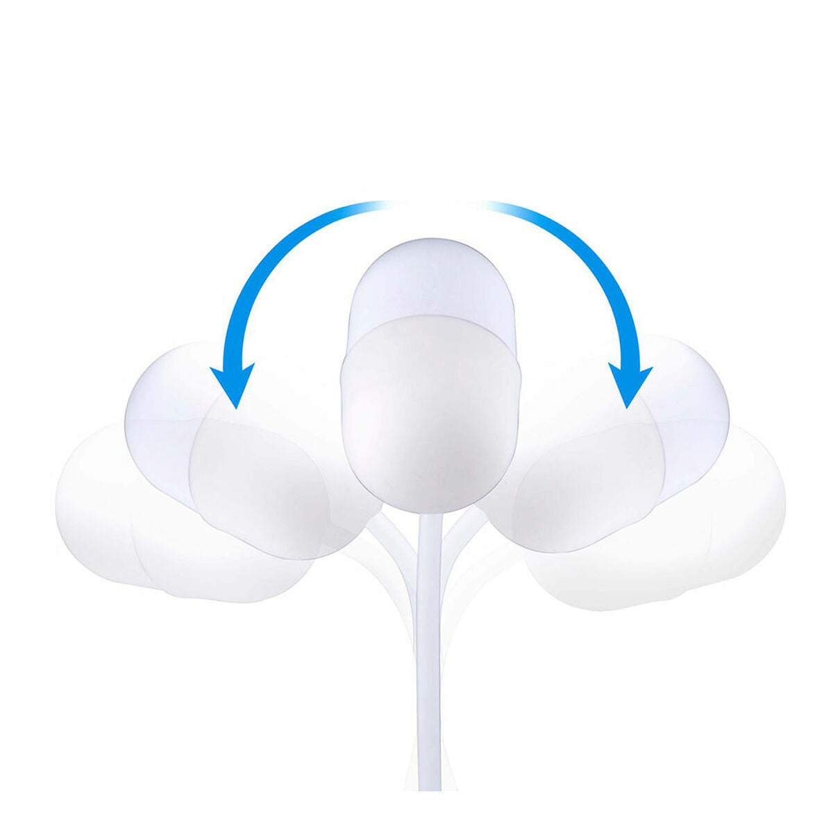 Lampada LED con Altoparlante e Caricabatterie Senza Fili Grundig Bianco Ø 12 x 26 cm Plastica 3 in 1
