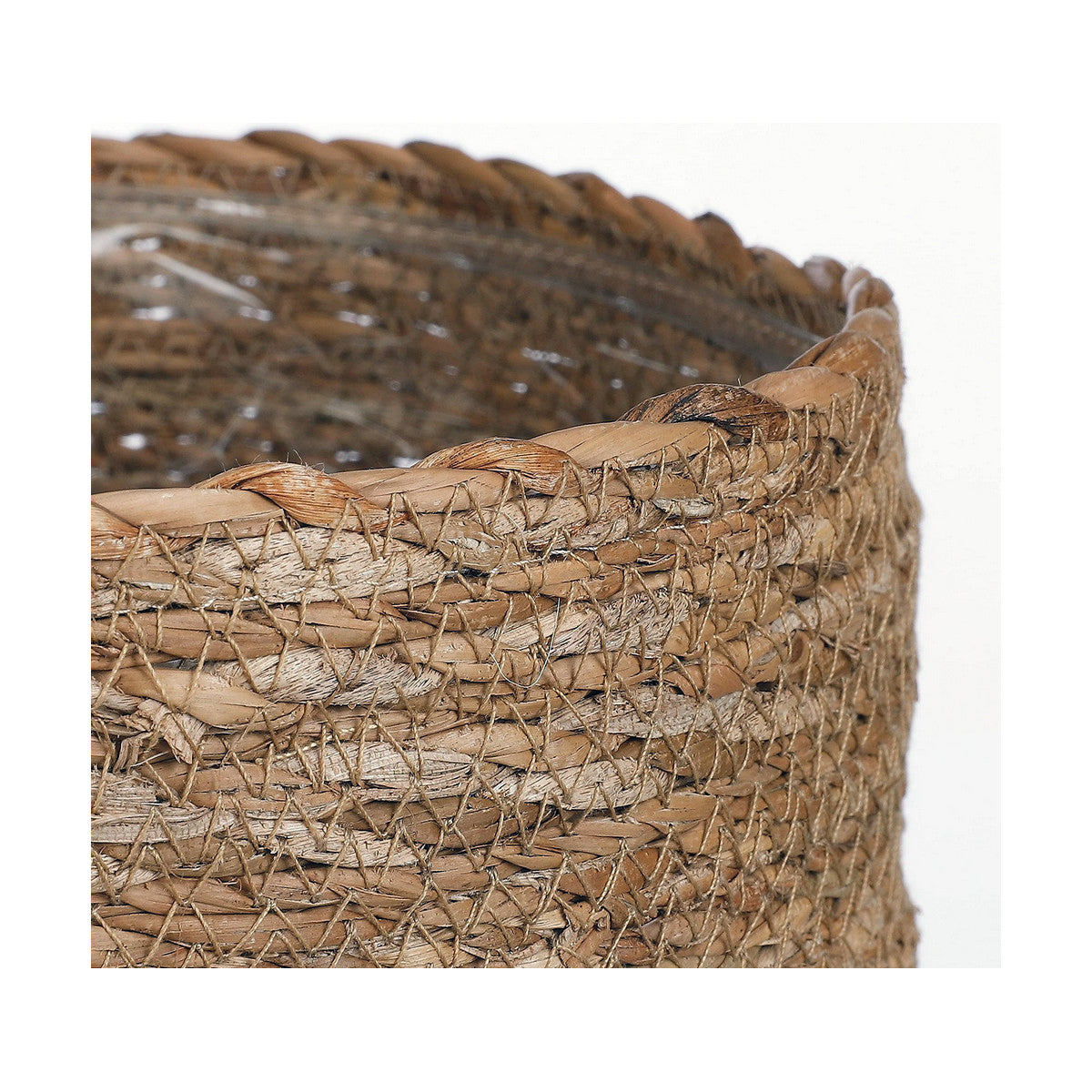 Set di Cesti Mica Decorations 3 Pezzi Marrone vimini