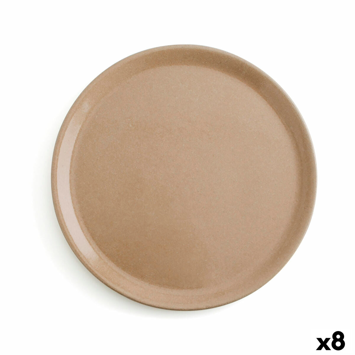 Piatto Piano Anaflor Vulcano Carne Argilla cotta Beige Ø 31 cm (8 Unità)