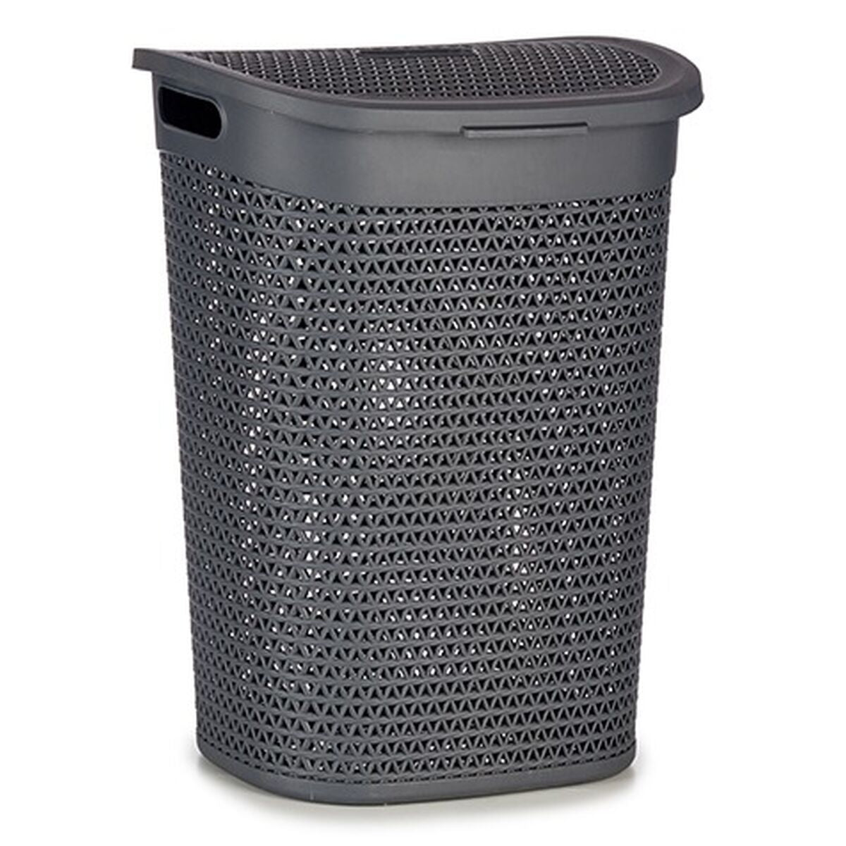 Cesto per i Panni Antracite Plastica 60 L 43,5 x 57,5 x 34 cm (6 Unità)