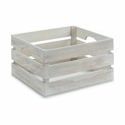 Scatola Decorativa Bianco Legno 36 x 18 x 26 cm (12 Unità)