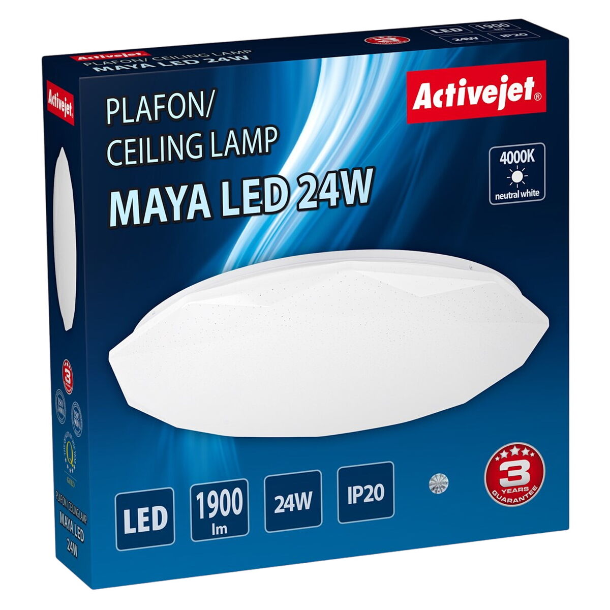 Lampadario Activejet AJE-MAYA Bianco 80 24 W