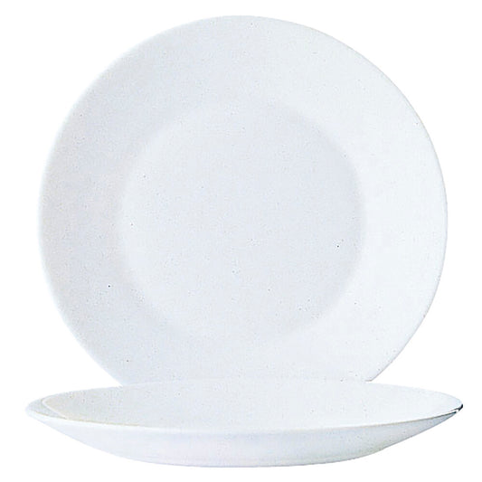 Set di piatti Arcoroc Restaurant Bianco Vetro (Ø 23,5 cm) (6 pezzi)