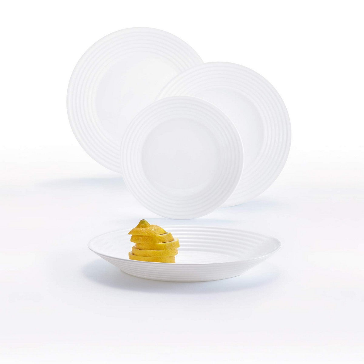 Set di Stoviglie Luminarc Harena Bianco Vetro 18 Pezzi