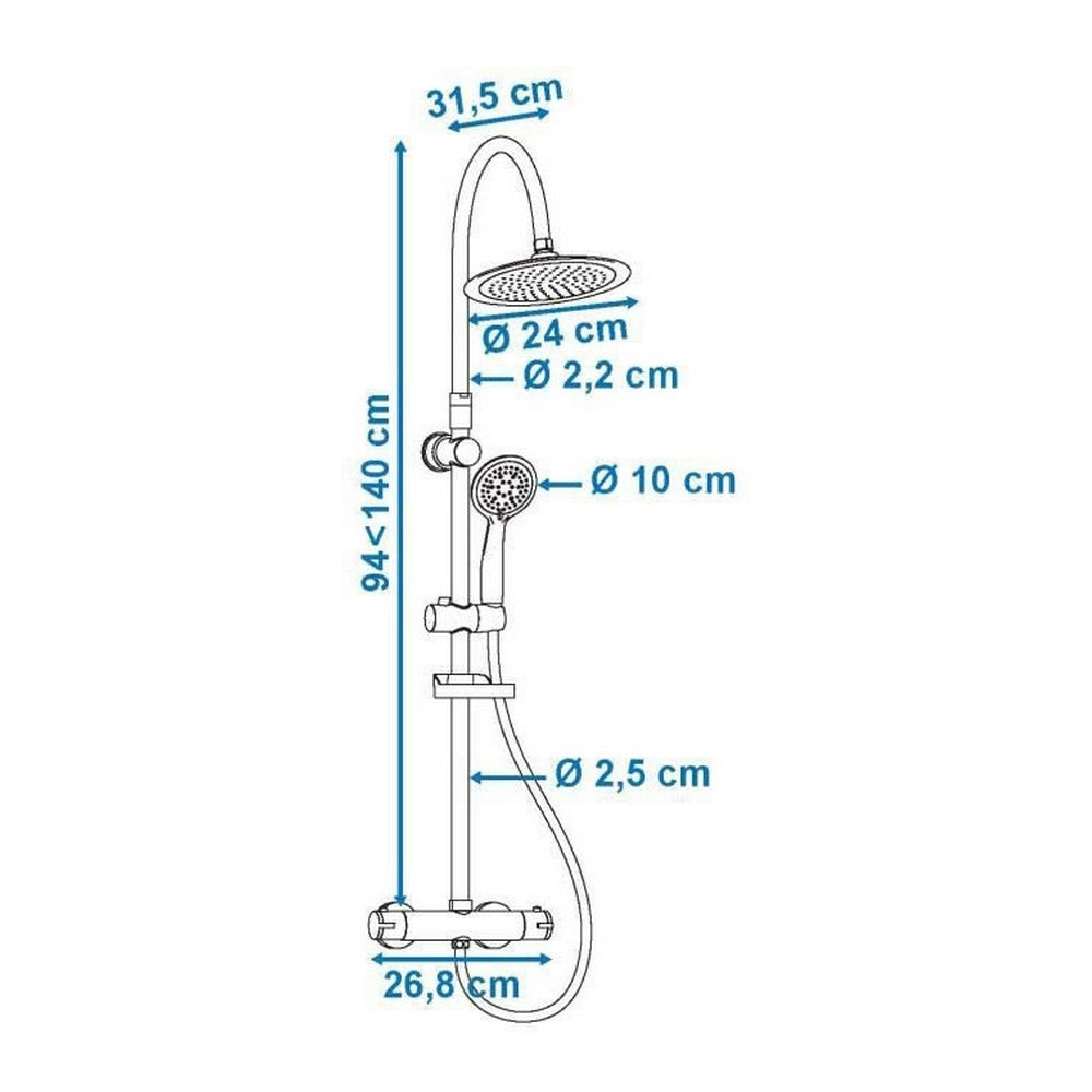 Colonna doccia Rousseau ABS