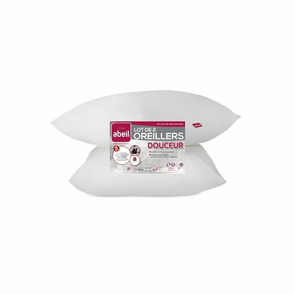 Cuscino Abeil Bianco 60 x 60 cm (2 Unità)