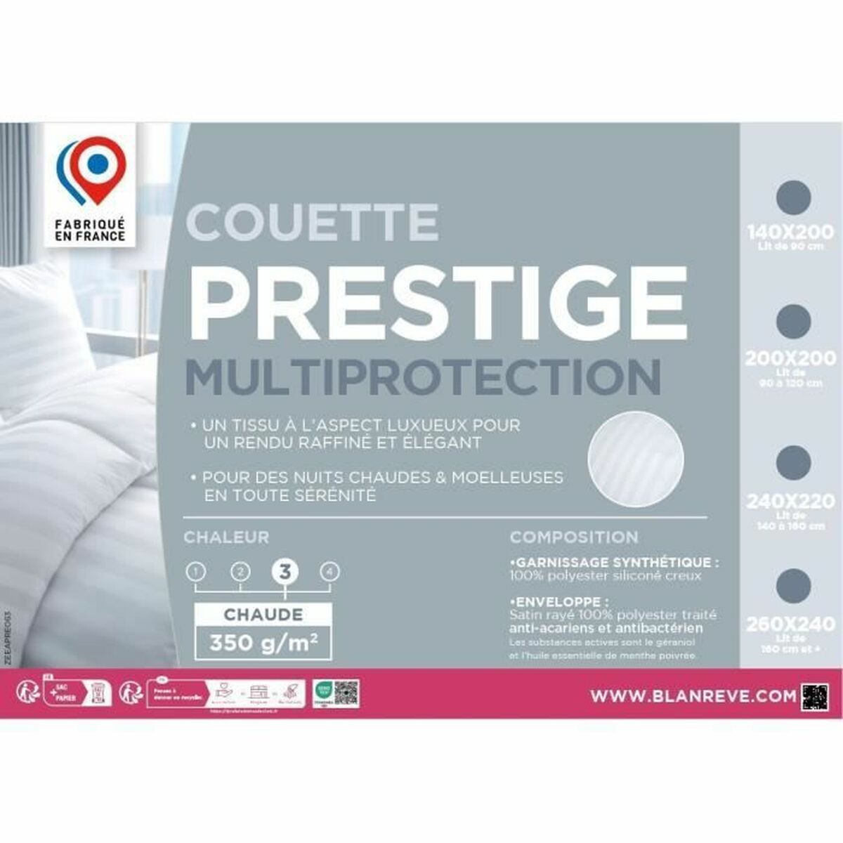 Piumino Letto Blanreve 240 x 260 cm