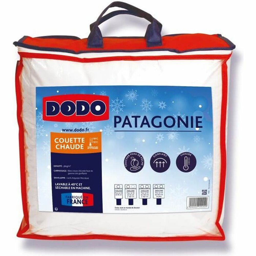 Piumino Letto DODO Patagonia Bianco 220 x 240 cm 380 g/m²