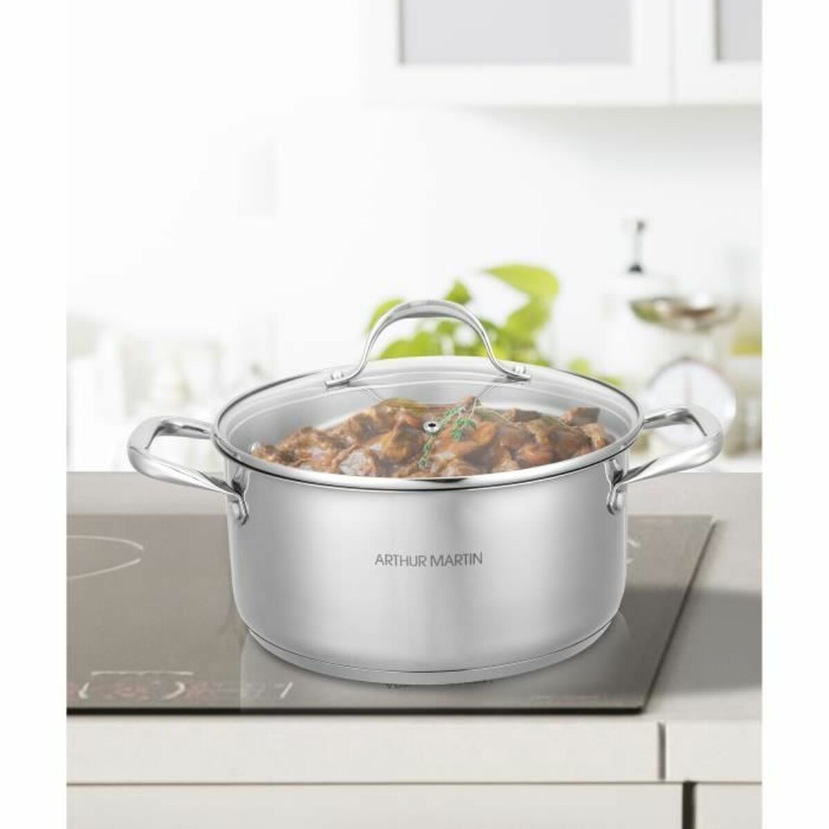 Pentola con Coperchio Arthur Martin AM3549 Ø 24 cm