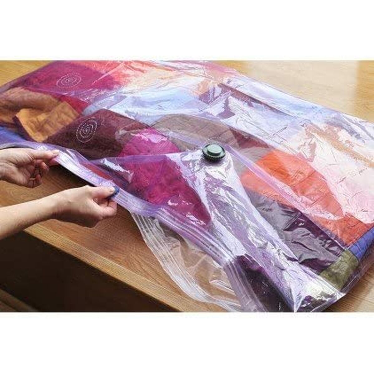 Borsa Portaoggetti 5five Profumato Valvola a vuoto Rosa polipropilene (70 x 120 cm)