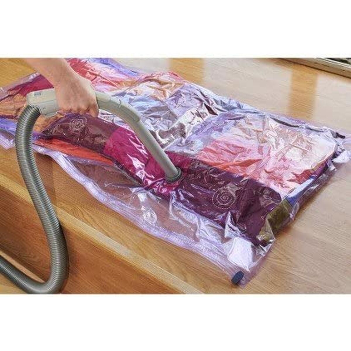 Borsa Portaoggetti 5five Profumato Valvola a vuoto Rosa polipropilene (70 x 120 cm)