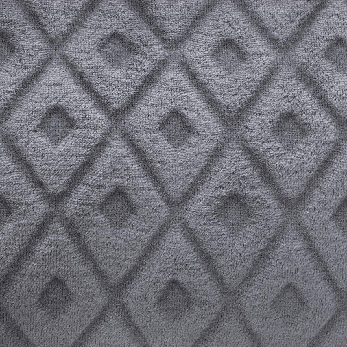 Coperta Atmosphera Plaid Winter Rhombus Grigio (230 x 180 cm)