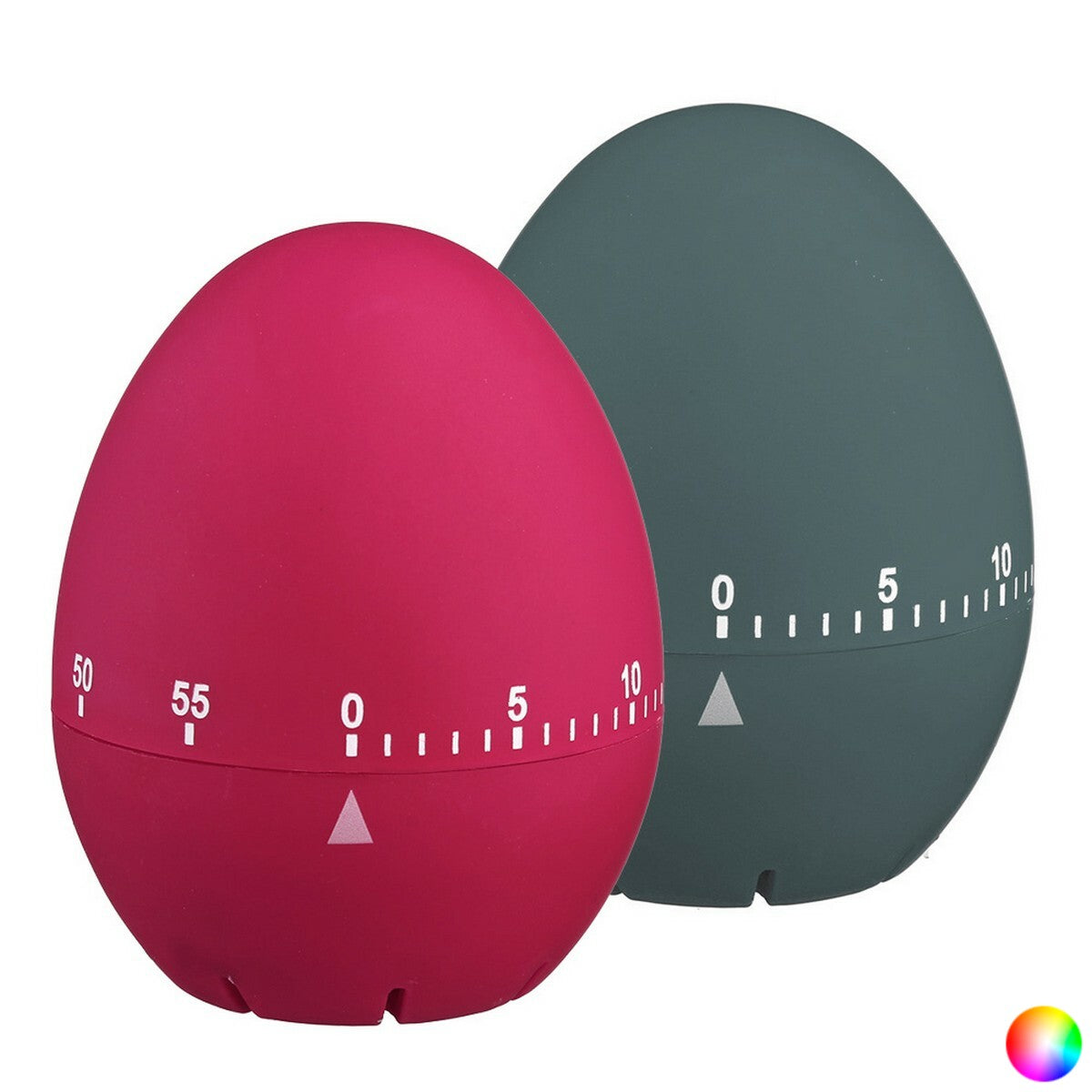 Timer da Cucina Colors Collection Gomma Ovetti 6 Unità (7,5 cm)