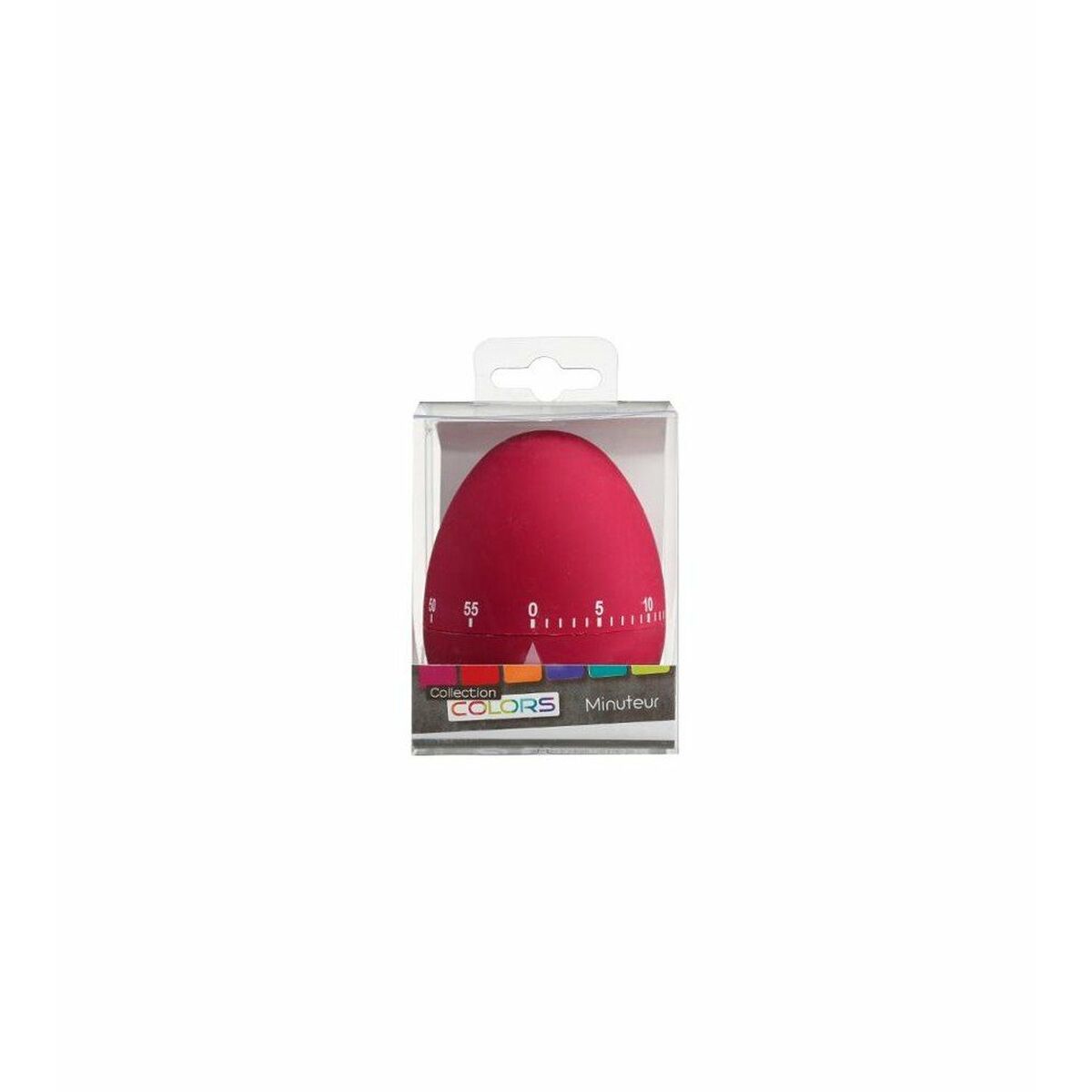 Timer da Cucina Colors Collection Gomma Ovetti 6 Unità (7,5 cm)
