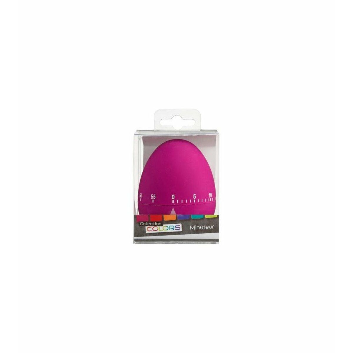 Timer da Cucina Colors Collection Gomma Ovetti 6 Unità (7,5 cm)