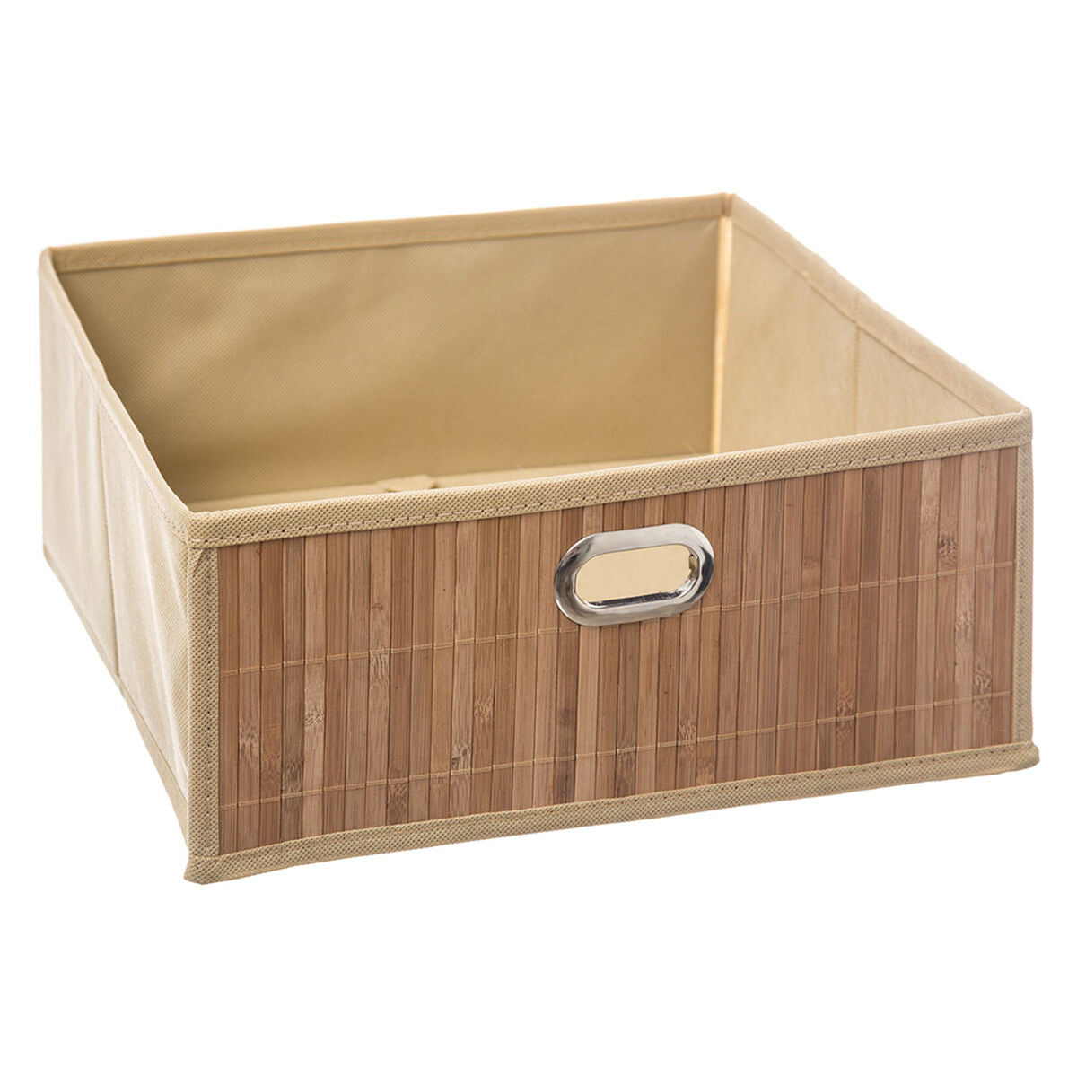Scatole Portaoggetti 5five 31 x 31 x 13.5 cm Bambù Bagni Naturale (31 x 31 x 31 cm)