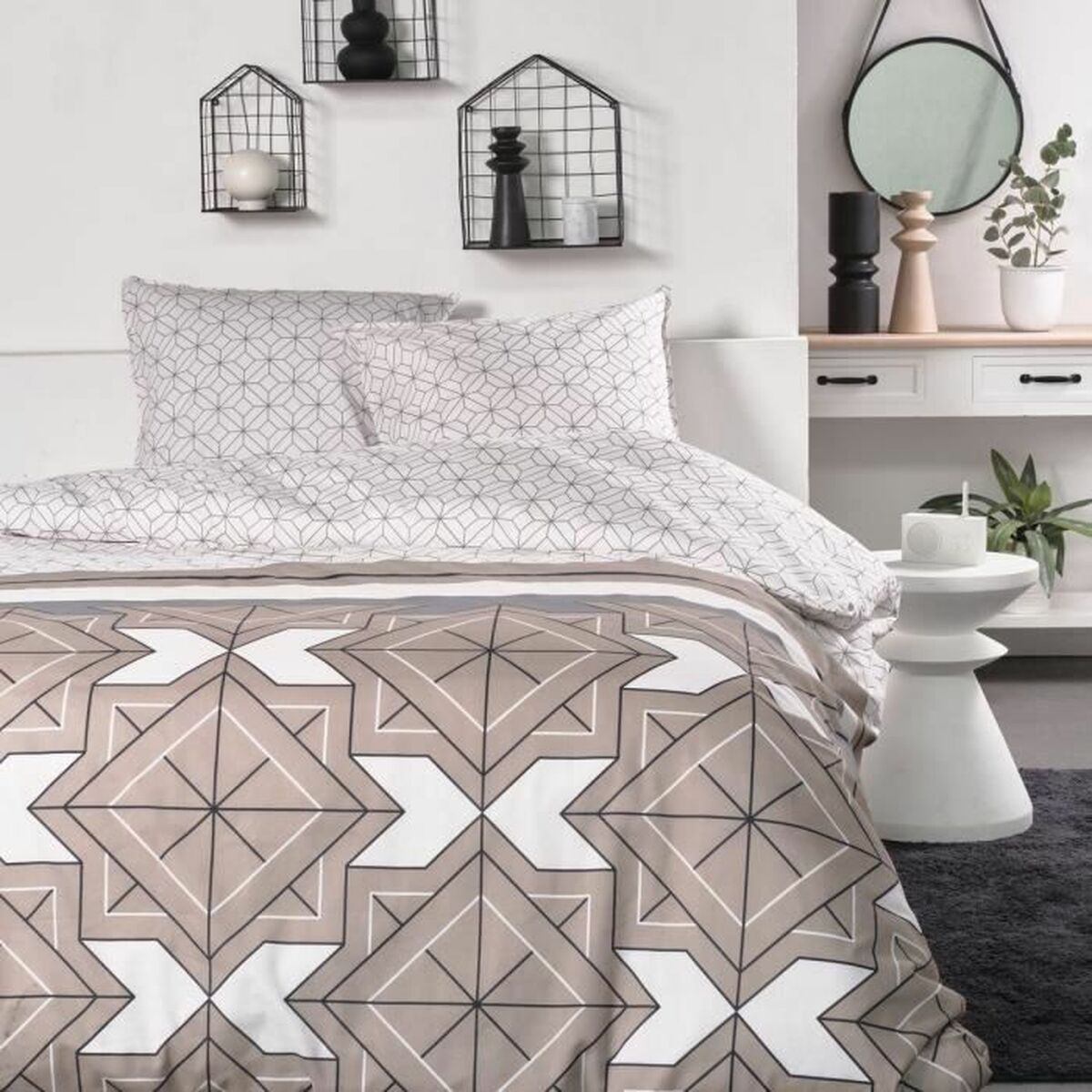 Copripiumino TODAY Geometrico Beige 240 x 200 cm