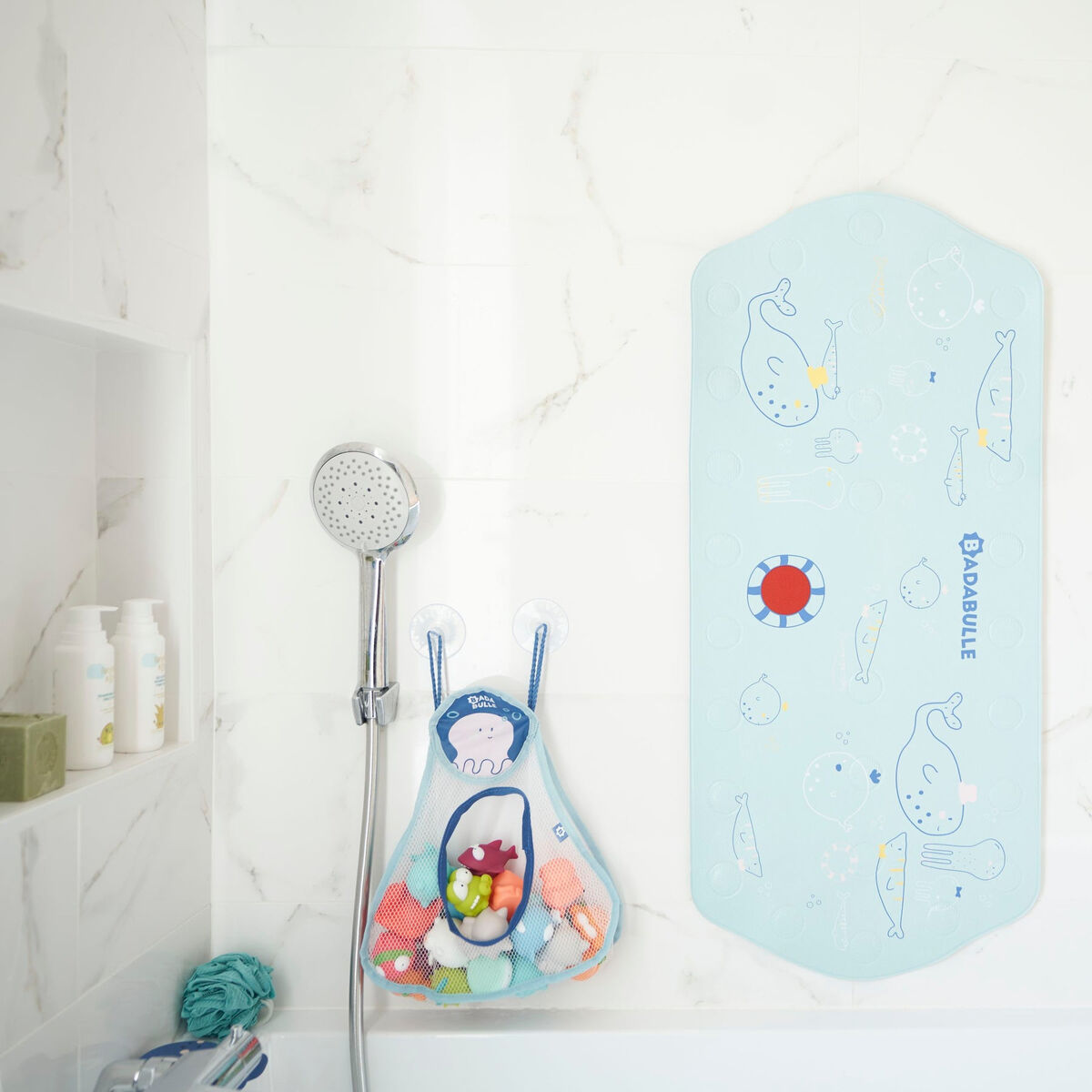 Tappeto da bagno Badabulle B023014 91 cm Azzurro PVC