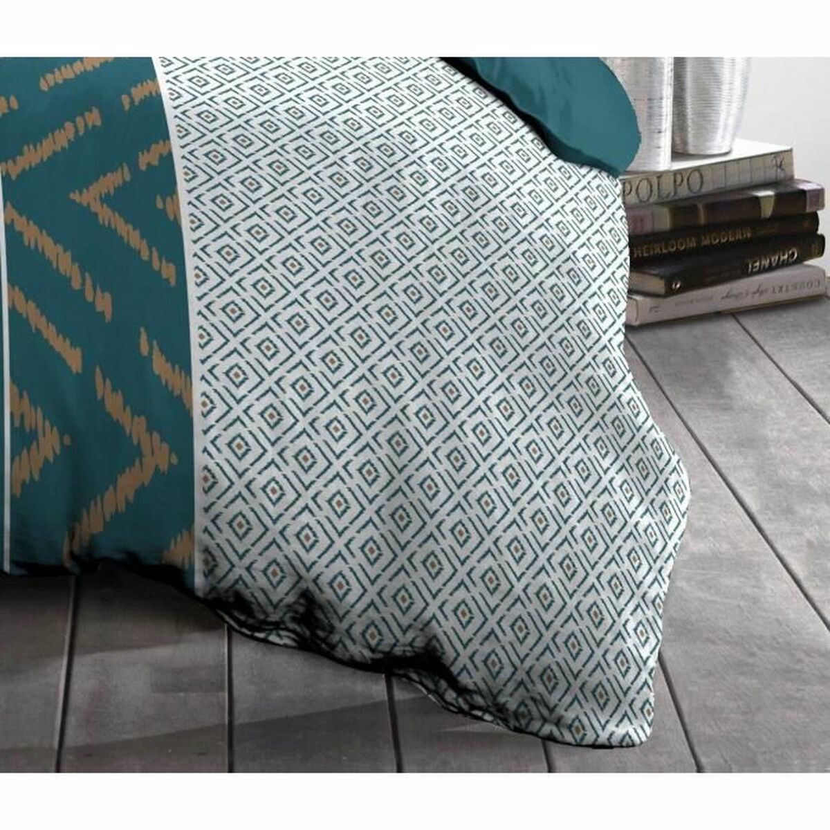 Copripiumino HOME LINGE PASSION Ethno Azzurro 140 x 200 cm