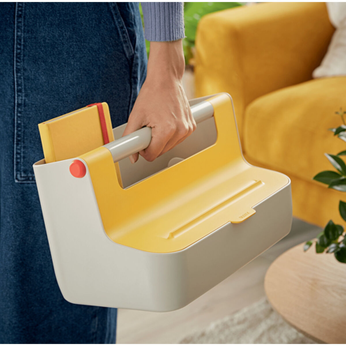 Scatole Portaoggetti Leitz Cosy Maniglia per il trasporto Giallo ABS (21,4 x 19,6 x 36,7 cm)