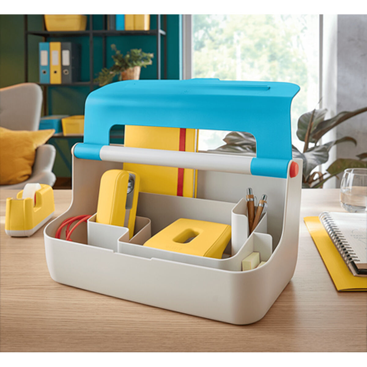 Scatole Portaoggetti Leitz Cosy Maniglia per il trasporto Azzurro ABS (21,4 x 19,6 x 36,7 cm)