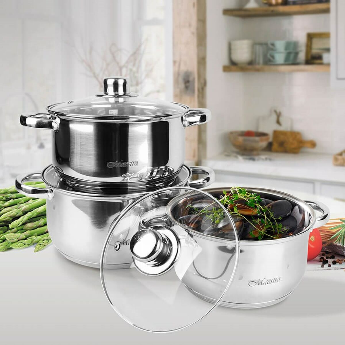 Casseruole Feel Maestro MR-2020-6M Argentato