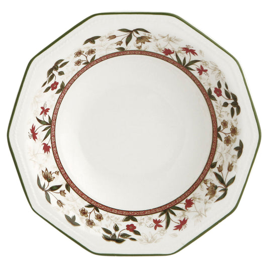 Piatto Fondo Queen´s By Churchill Assam Floreale Ø 20,5 cm Ceramica servizio di piatti (6 Unità)