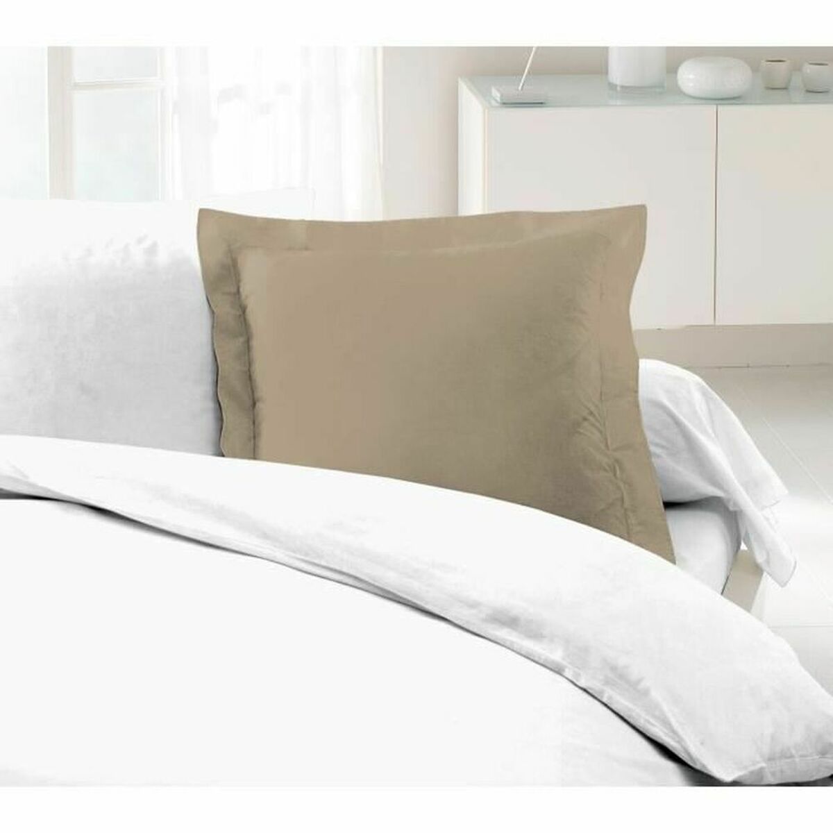 Federa Lovely Home Beige (2 Unità) (63 x 63 cm)