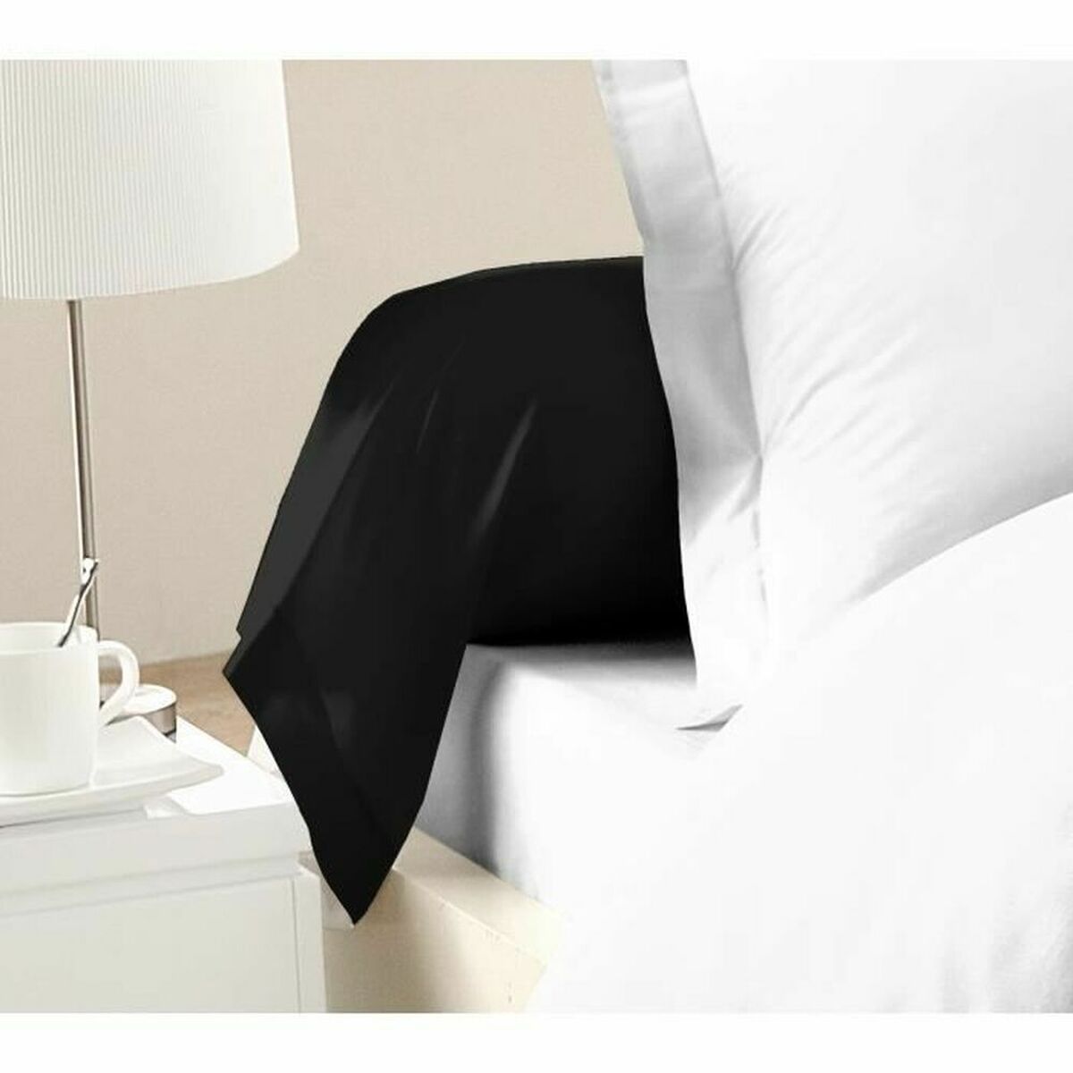 Federa Lovely Home Nero (85 x 185 cm) (2 Unità)