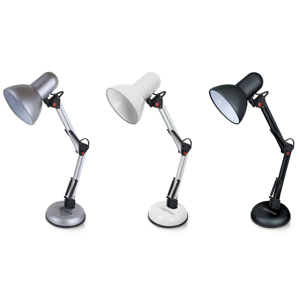 Lampada da scrivania Esperanza ELD112K Nero Plastica 12 W