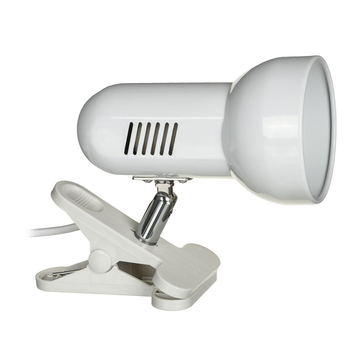 Lampada da tavolo Activejet AJE-CLIP Bianco Metallo Plastica 60 W