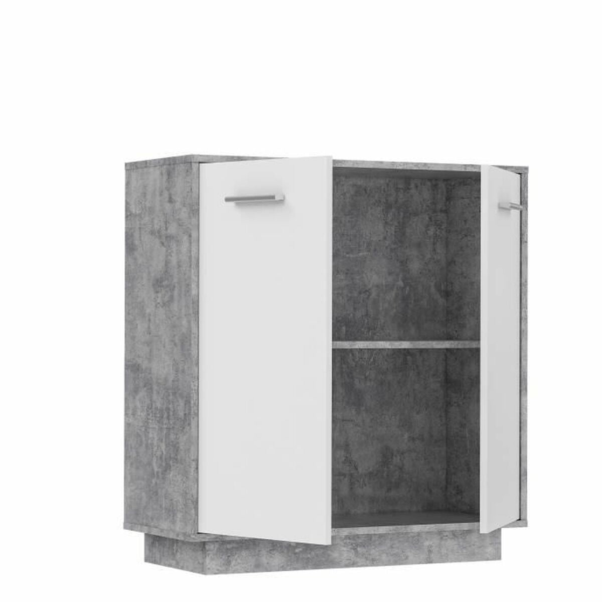 Mobili di stoccaggio Legno Grigio chiaro Bianco (88,9 x 34,2 x 88,1 cm)
