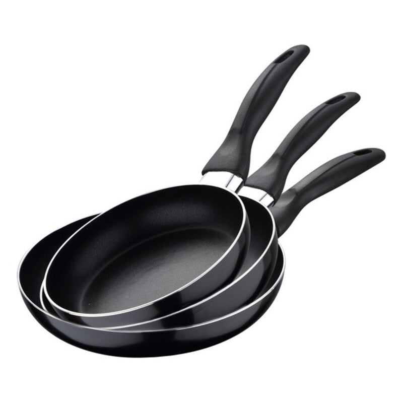 Set di padelle San Ignacio 3 Pezzi Nero Alluminio