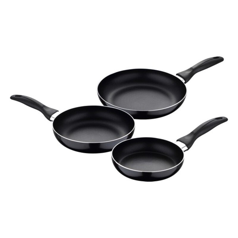 Set di padelle San Ignacio 3 Pezzi Nero Alluminio