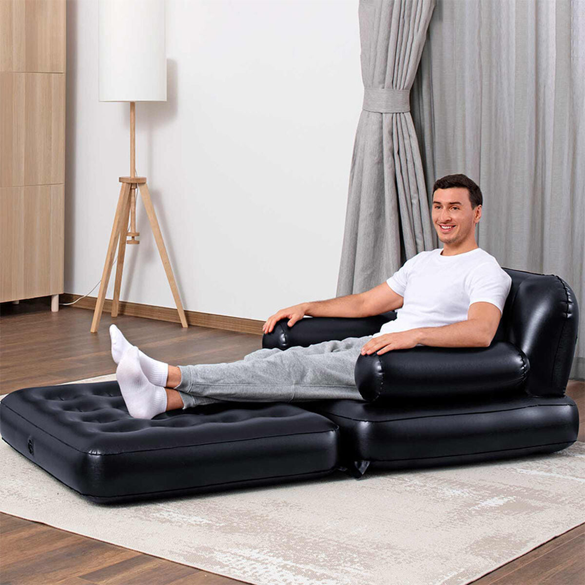 Poltrona Gonfiabile Bestway Nero 191 x 38 x 25 cm