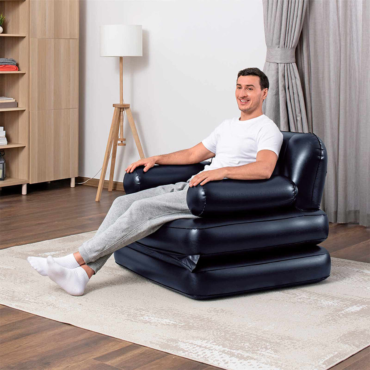 Poltrona Gonfiabile Bestway Nero 191 x 38 x 25 cm