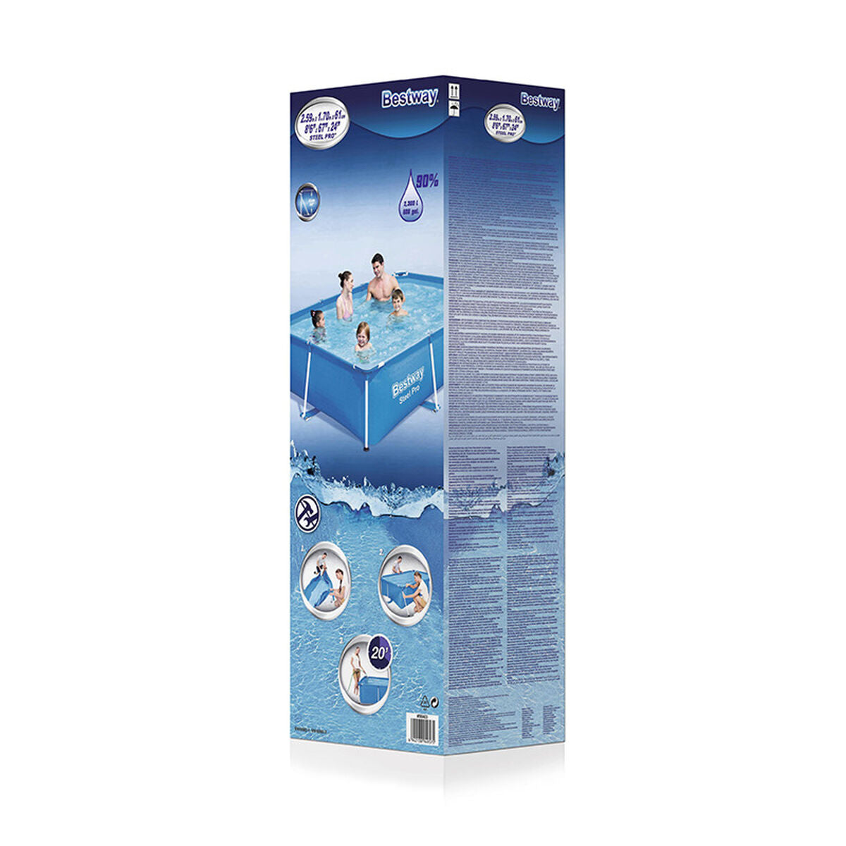 Piscina Smontabile Bestway 259 x 170 x 61 cm