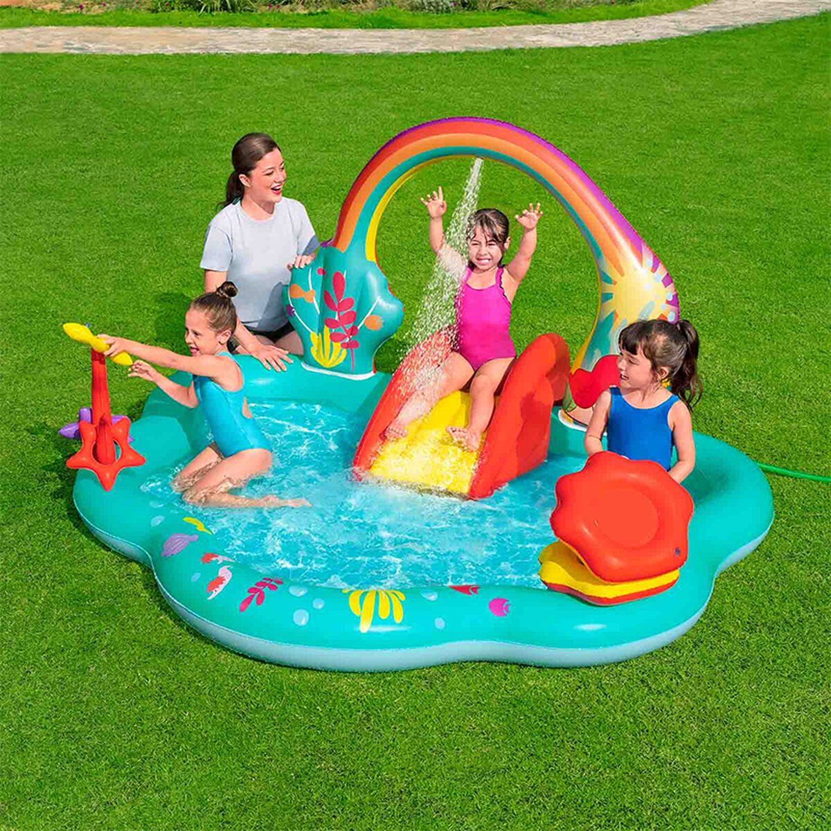 Piscina per bambini Bestway Parco giochi 221 x 193 x 117 cm