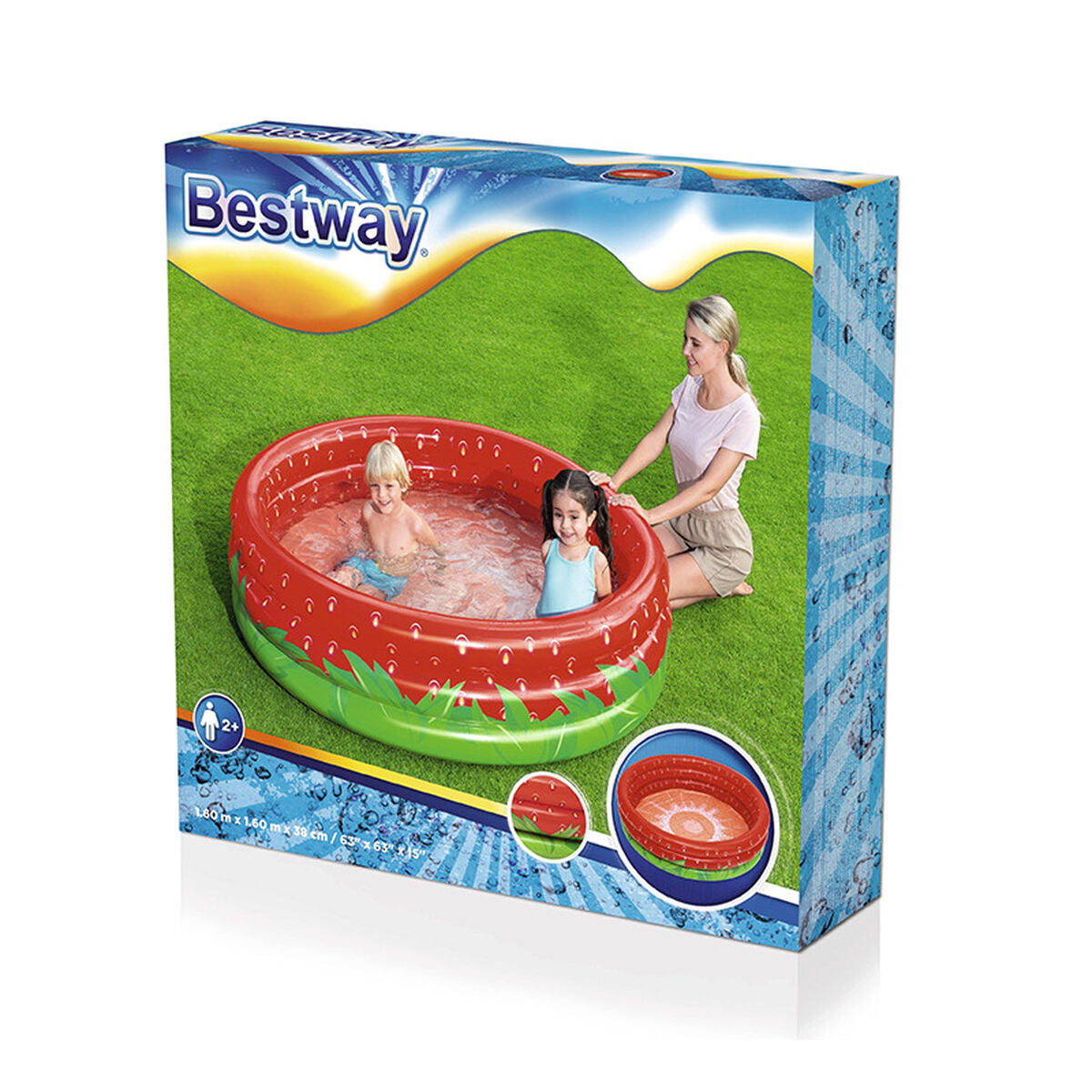 Piscina Gonfiabile per Bambini Bestway Fragola 168 x 38 cm